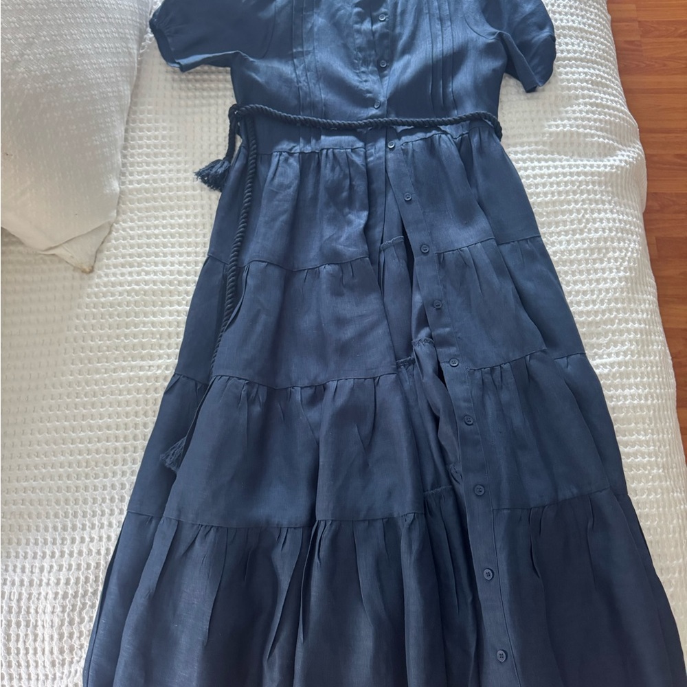 Elegant Navy Midi Dress